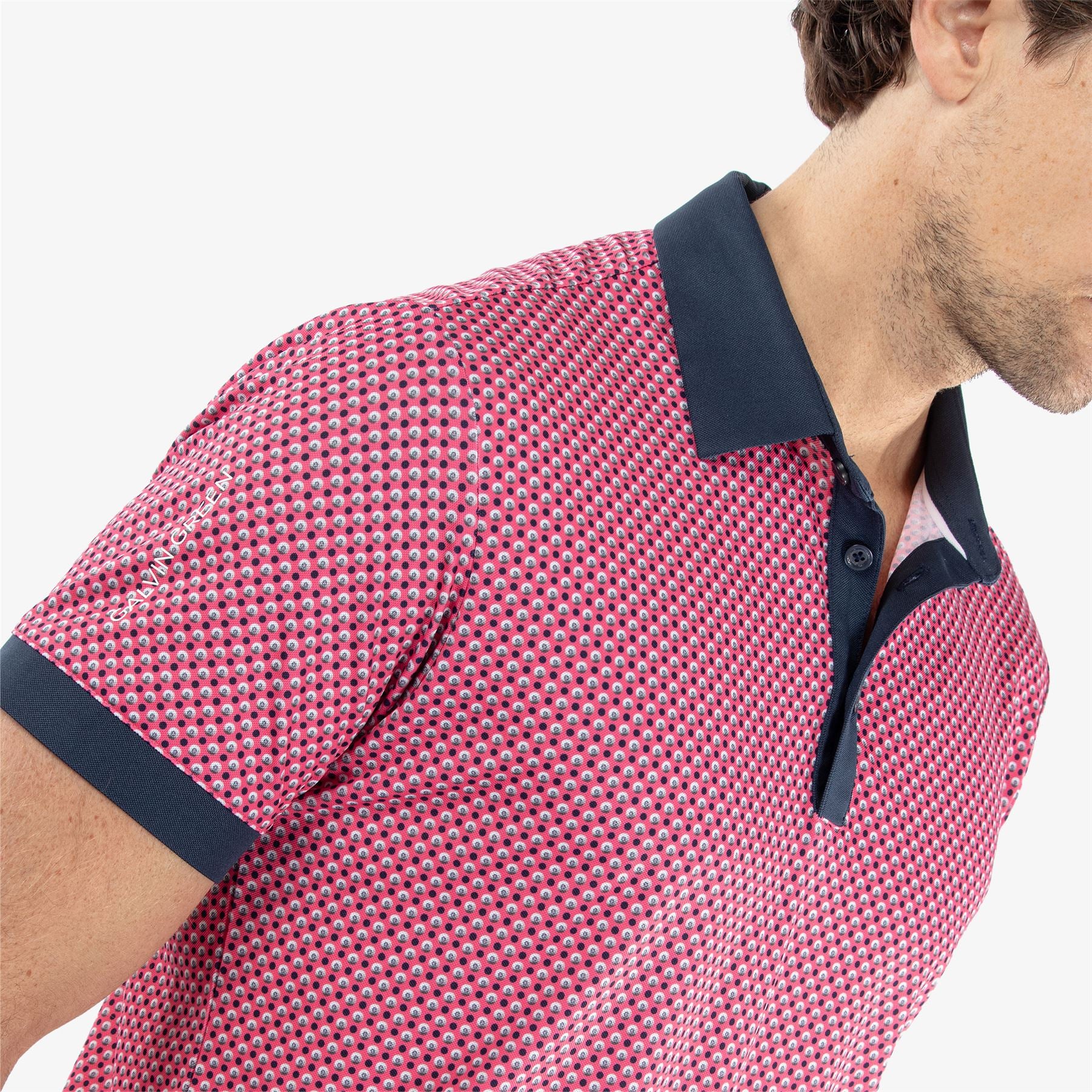 Mate Ventil8+ Polo Camelia Rose/Navy - SS24