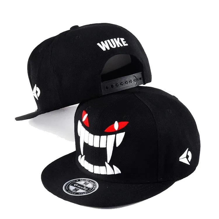 Men's Hip-pop Big Teeth Skull Baseball Caps