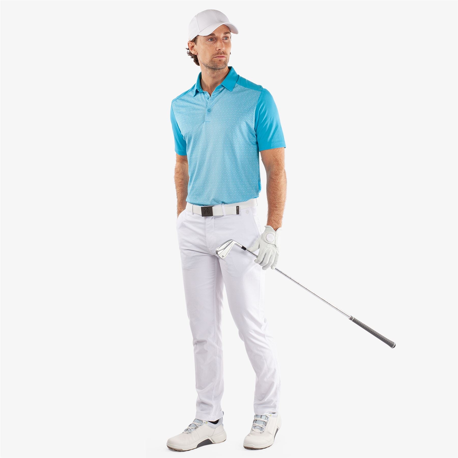 Mile Ventil8+ Polo Aqua/White - SS24