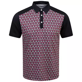 Mio Ventil8+ Printed Polo Red/Black - SS24