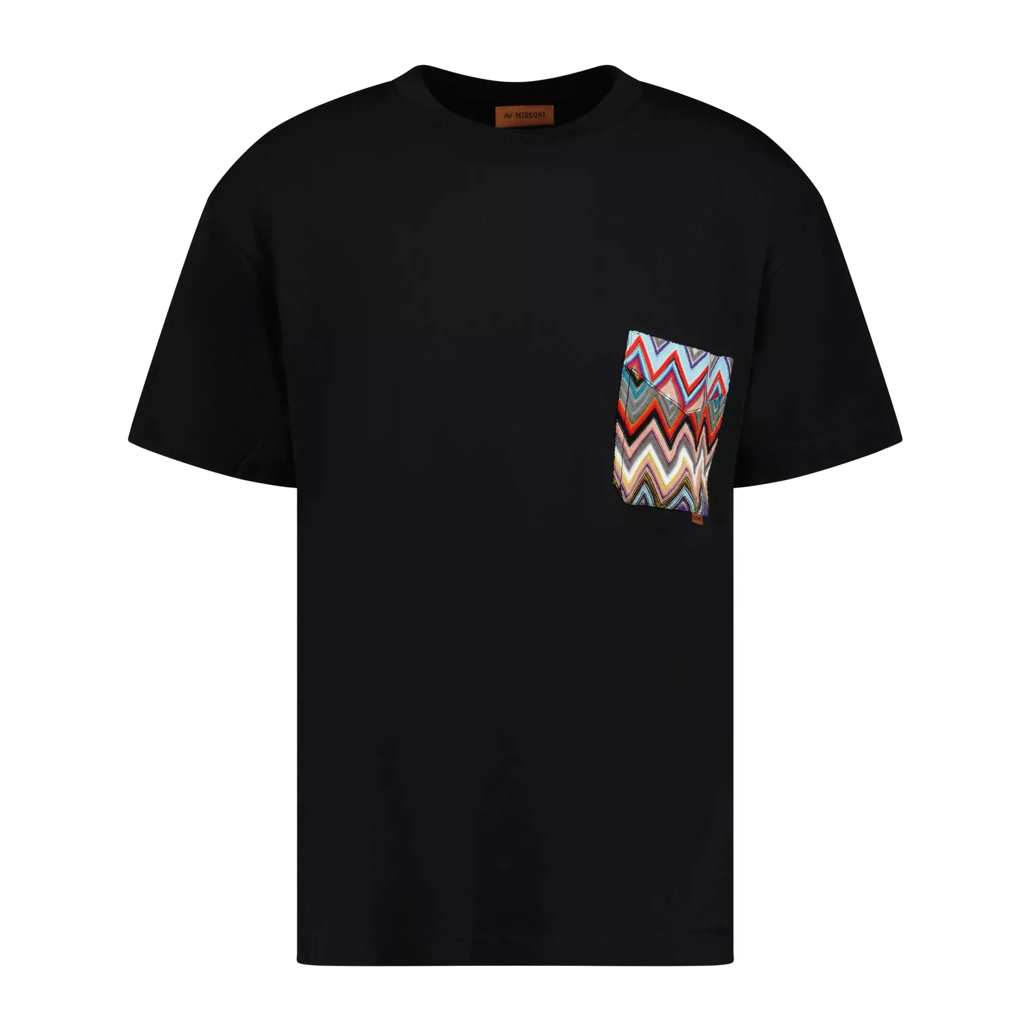 Missoni Pocket Zig Zag Logo T-Shirt Black