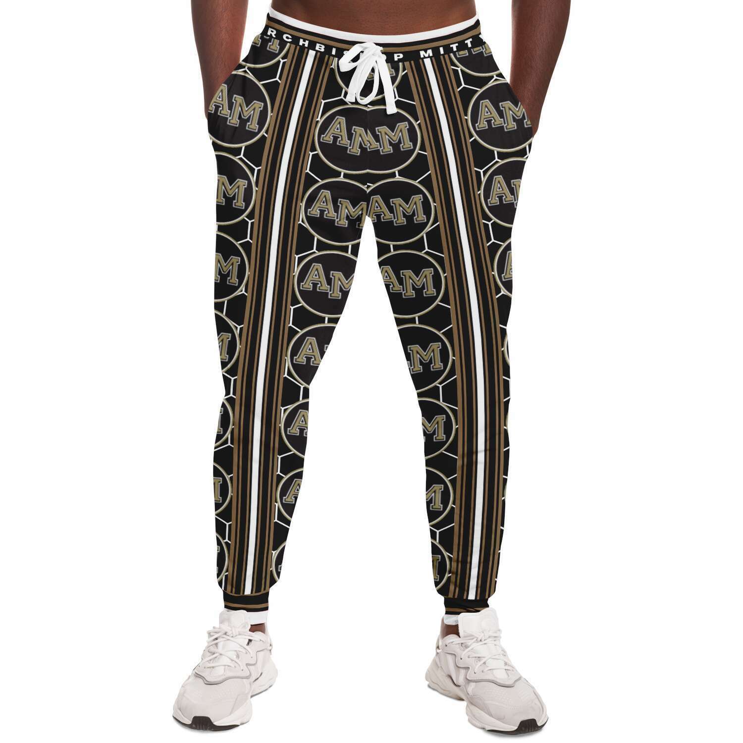 Mitty Monarchs Jet Honeycomb Unisex Fleece Joggers