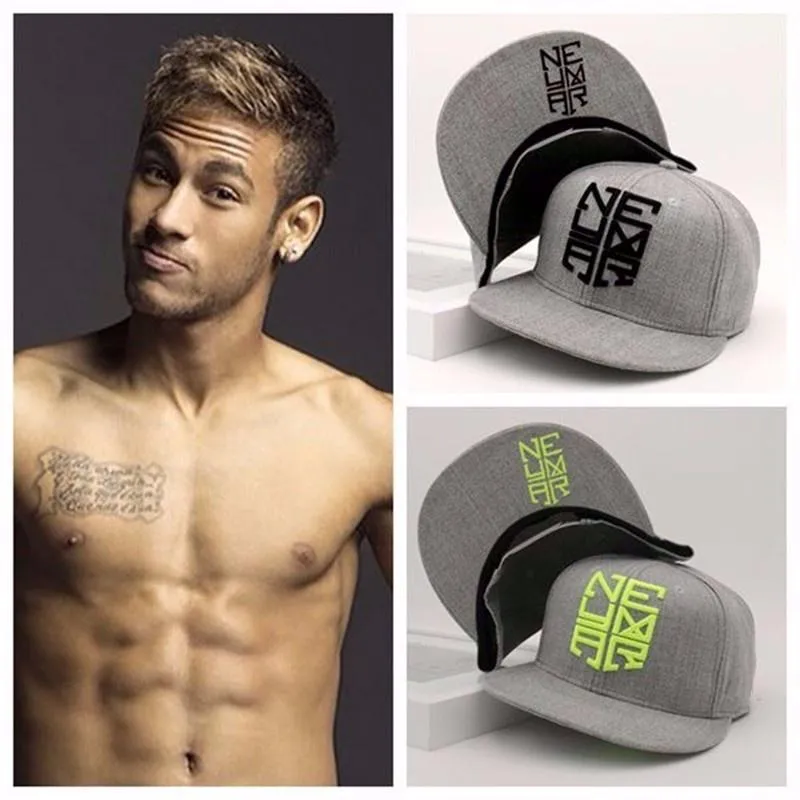 Neymar Brazil Letter Pattern Hip Hop Unisex Snapback Bone Baseball Caps