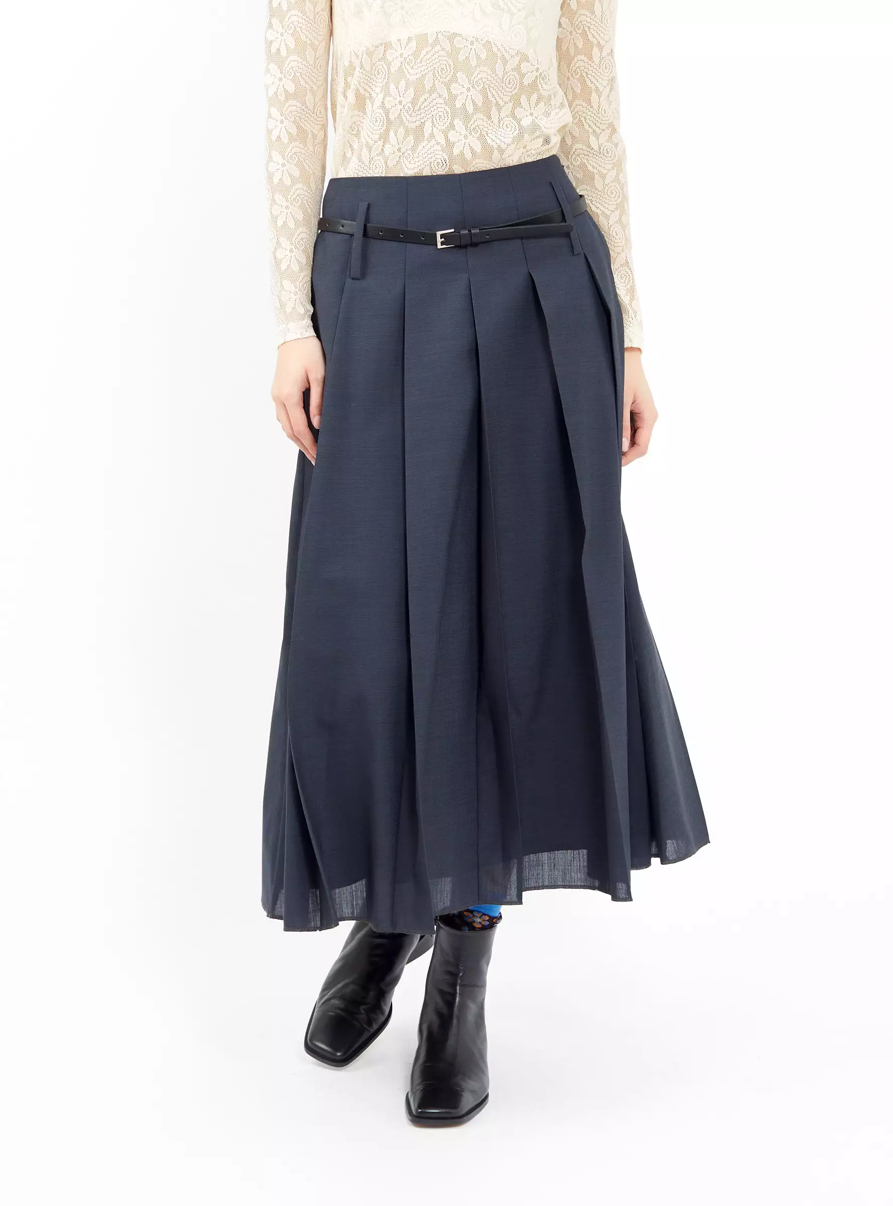 Odette Skirt Slate Blue