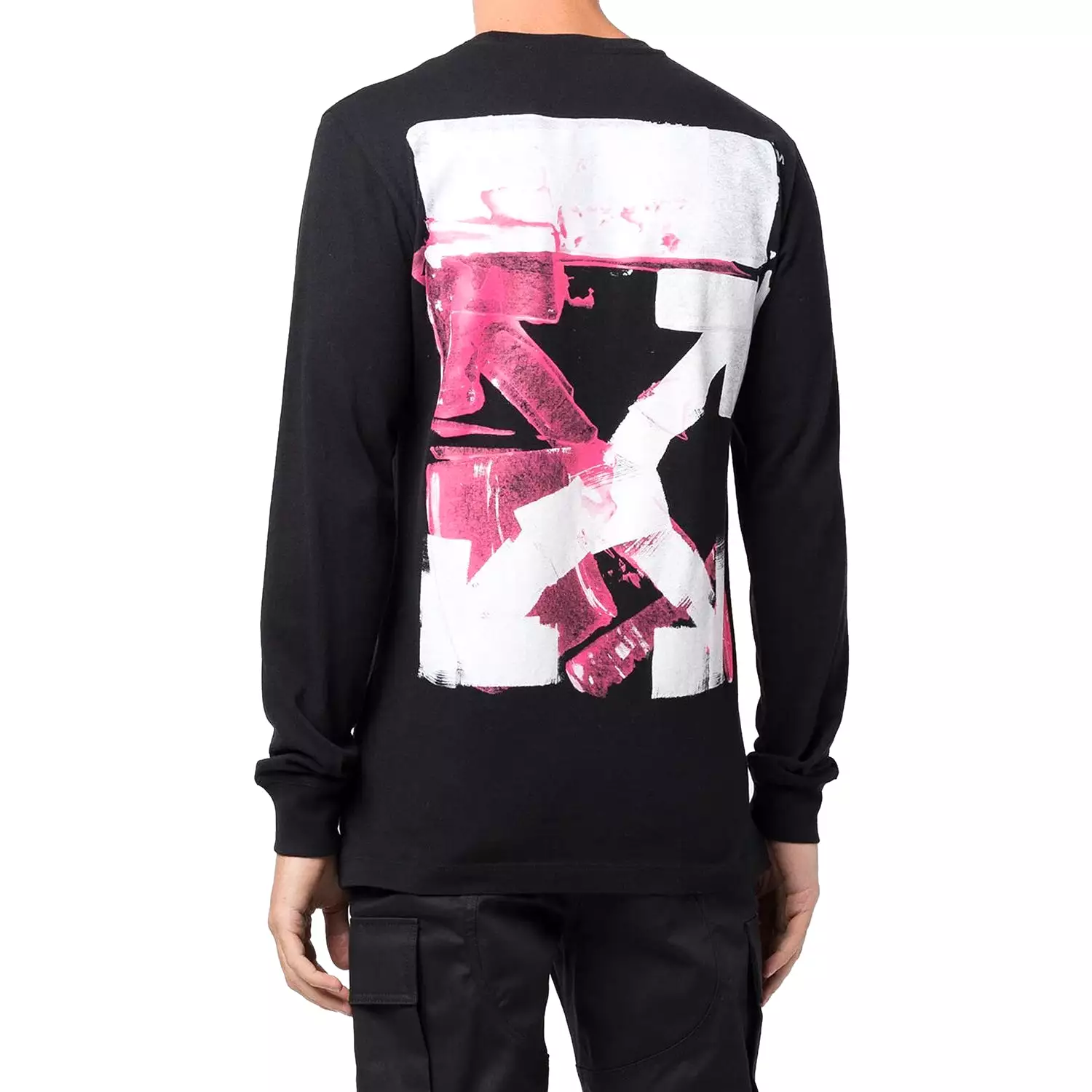 Off-White Acrylic Arrow L/S T-Shirt Black