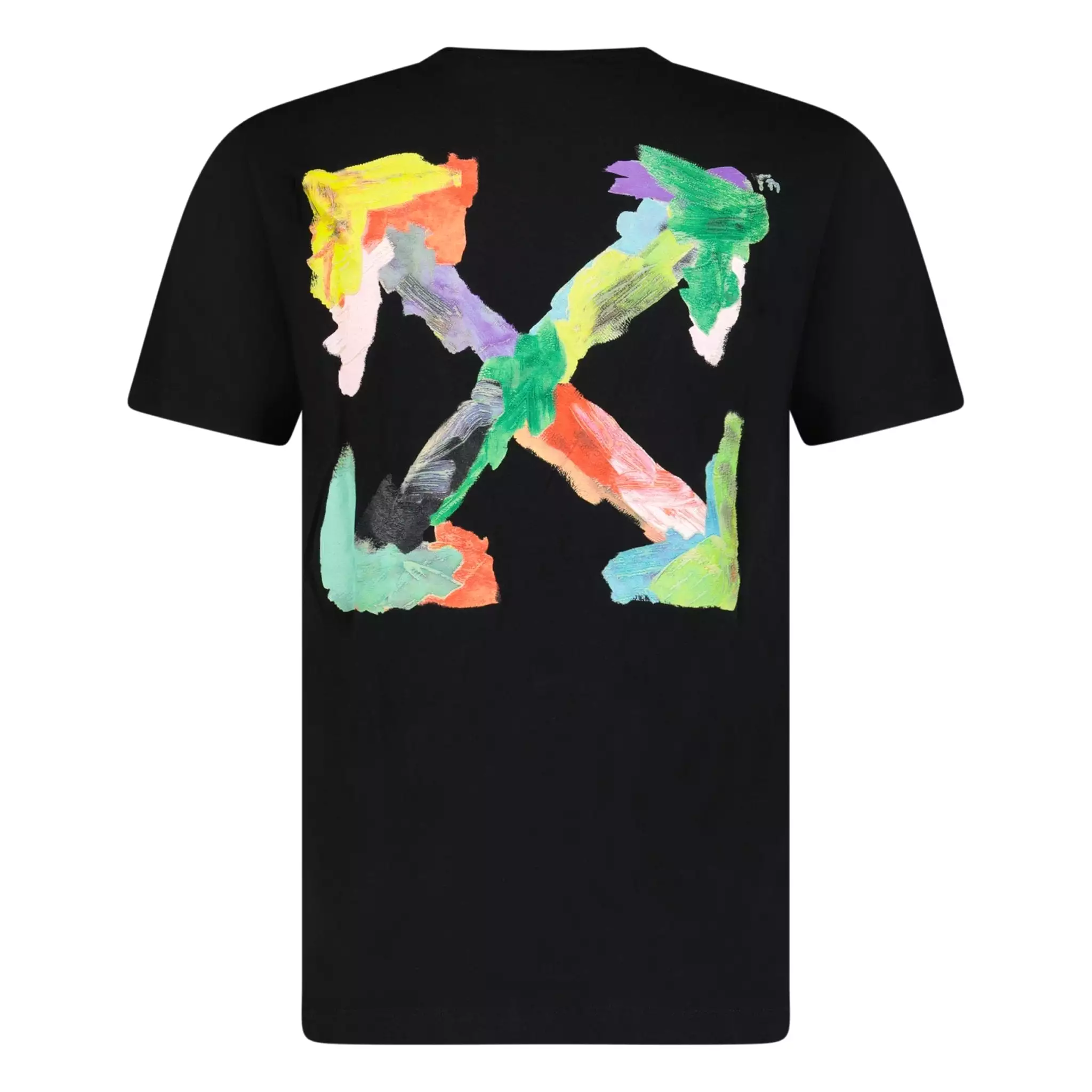 OFF WHITE BRUSH ARROW SKATE FIT T-SHIRT BLACK