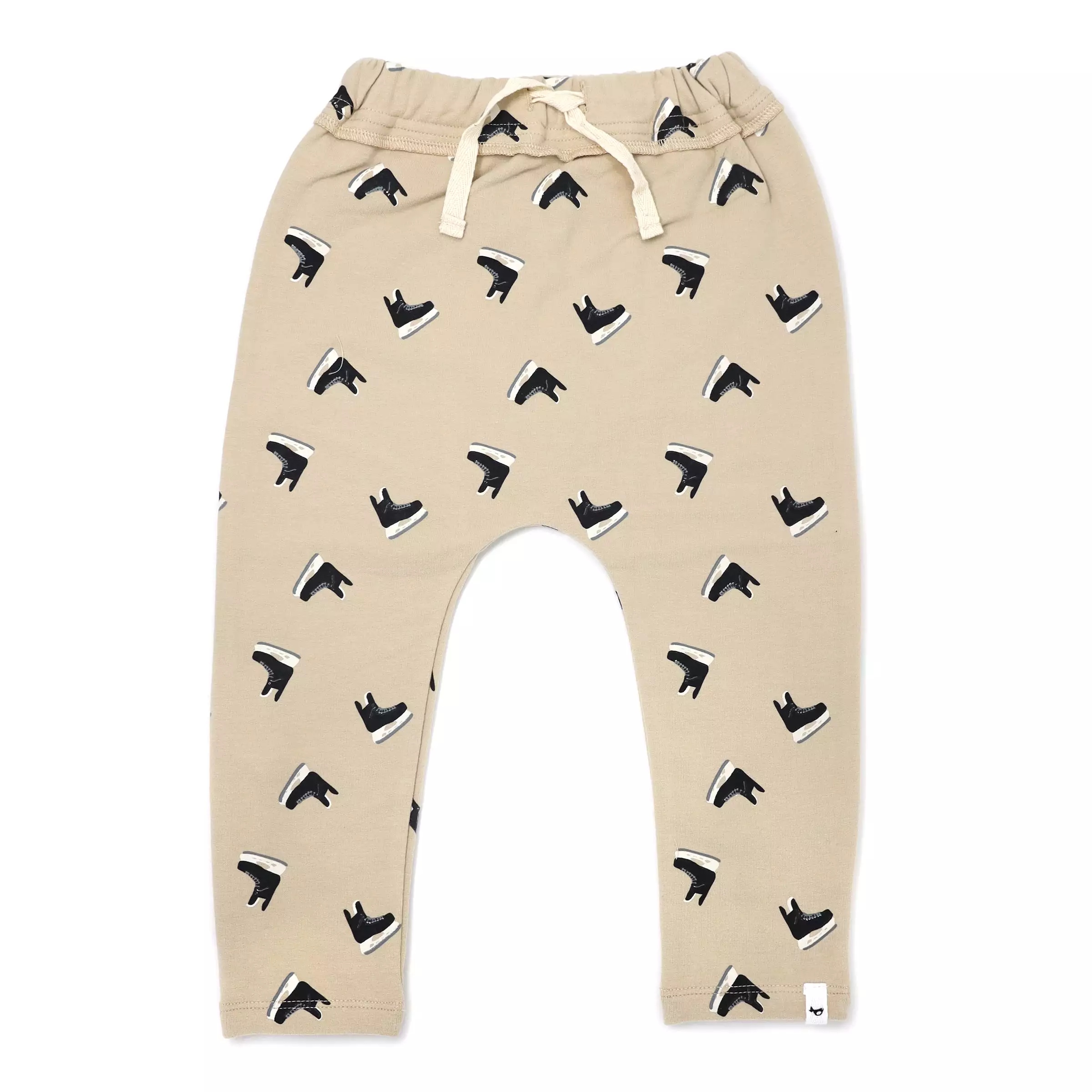 oh baby! Brooklyn Jogger Pants - Hockey Skate Print - Oat