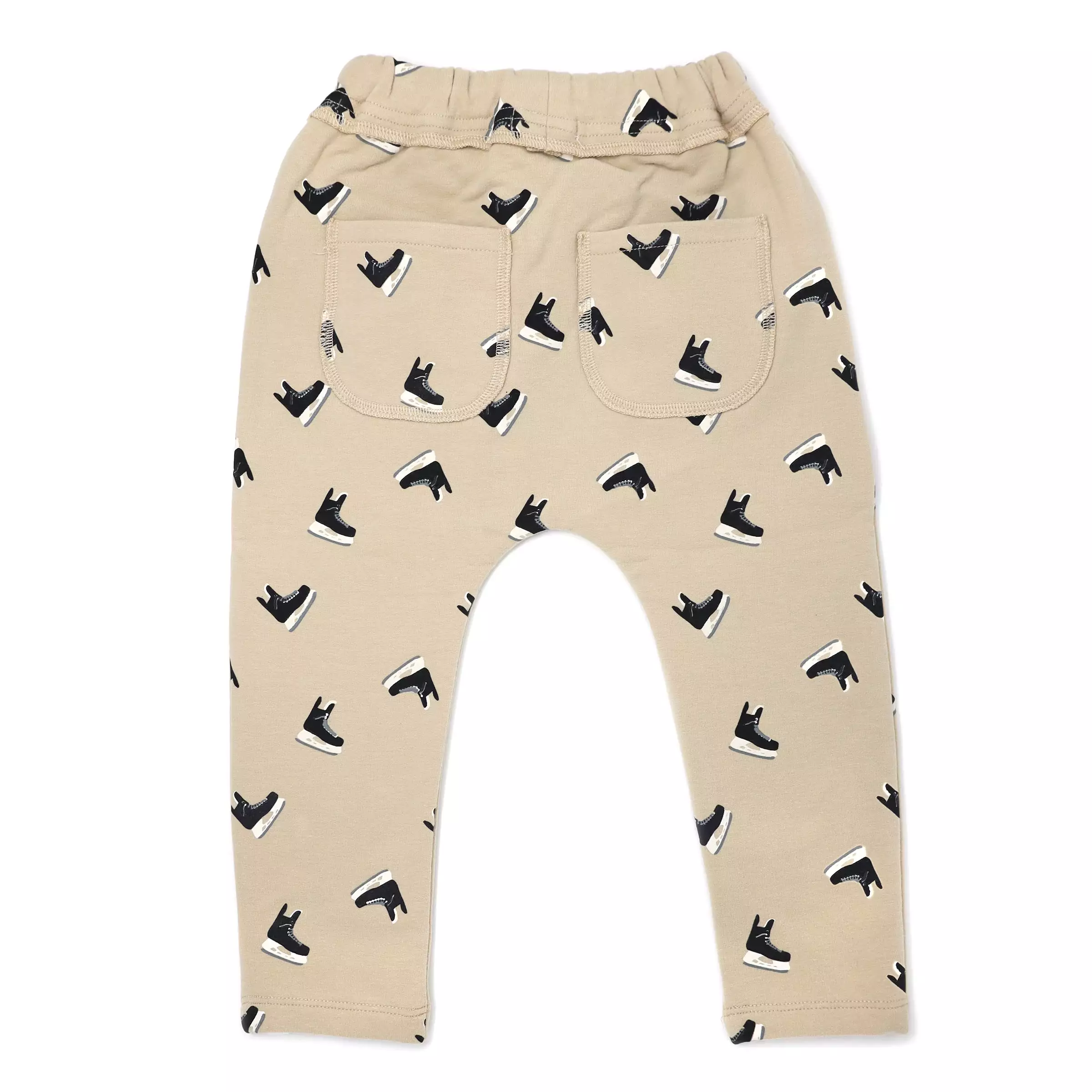 oh baby! Brooklyn Jogger Pants - Hockey Skate Print - Oat