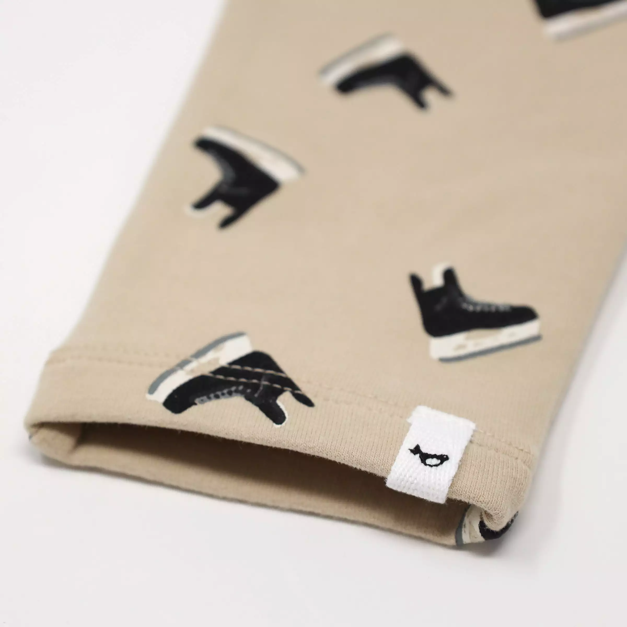 oh baby! Brooklyn Jogger Pants - Hockey Skate Print - Oat