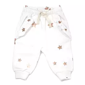 oh baby! Rose Gold Stars Millie Pocket Jogger - Cream