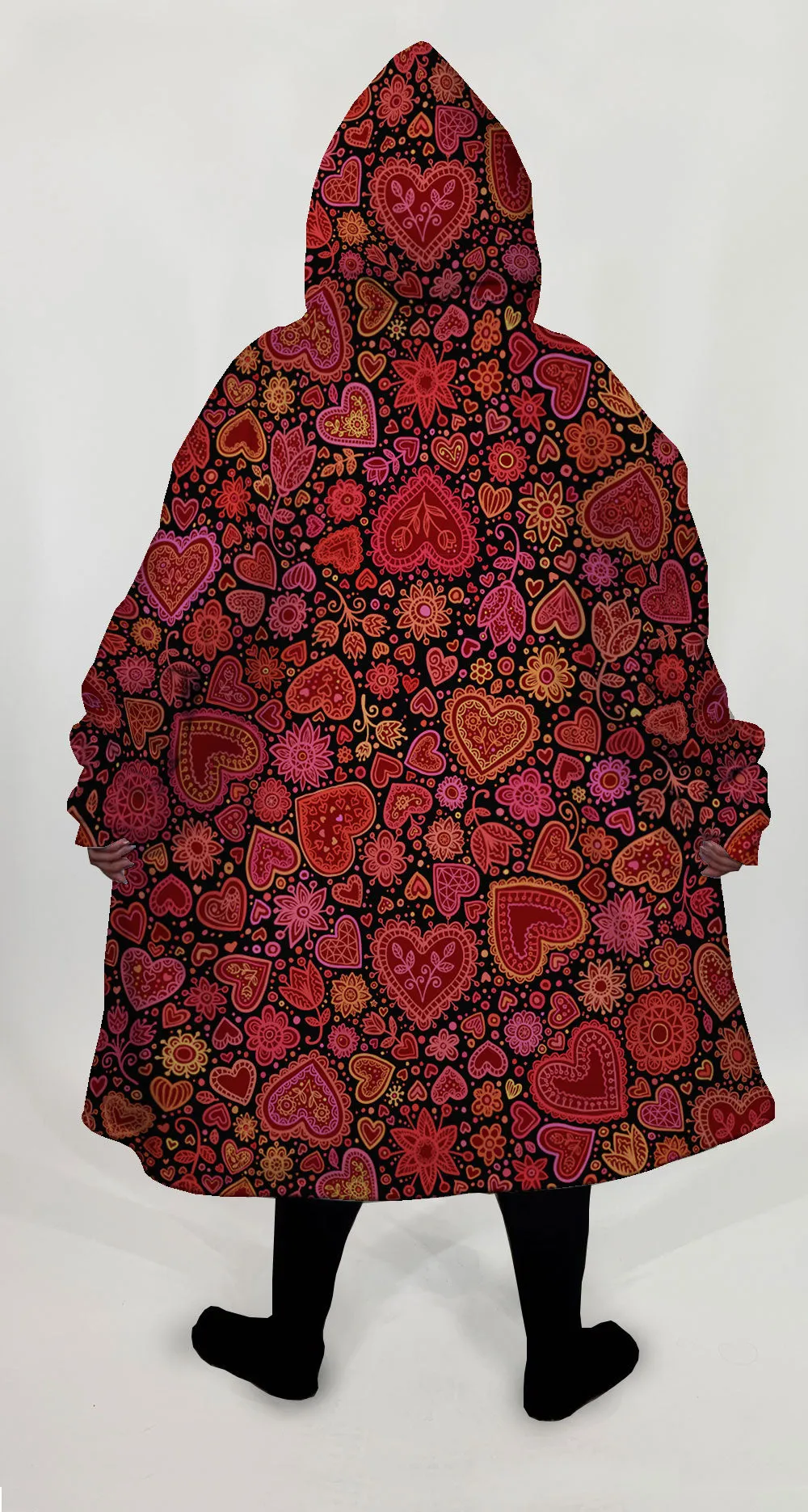 Paisley Hearts Big Hoodie