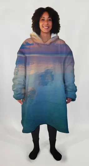 Peaceful Ocean Sunset Big Hoodie