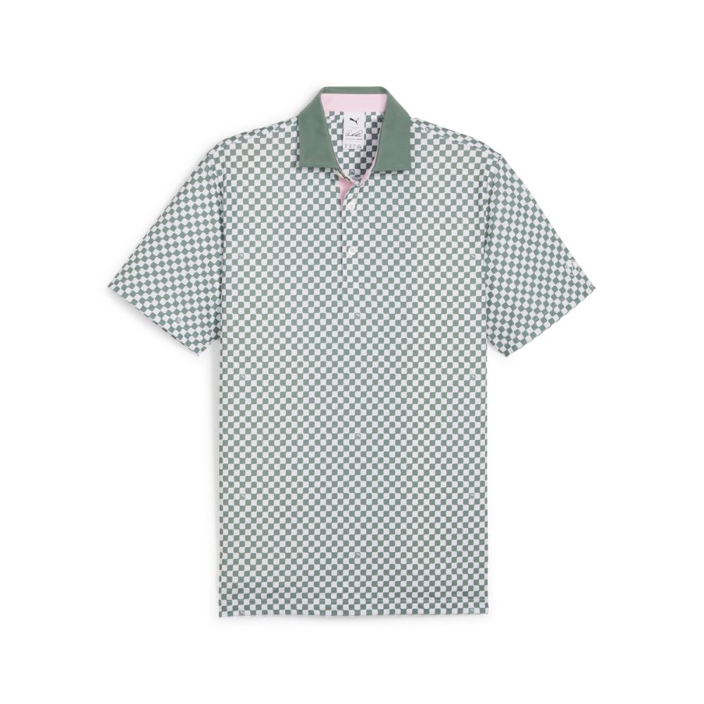 Puma Men's Arnold Palmer AP MATTR Checkered Golf Polo