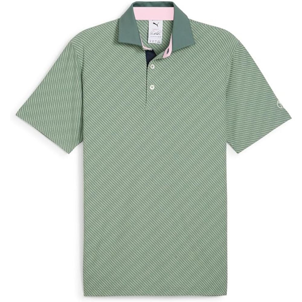 Puma Men's Arnold Palmer Jacquard Stripe Golf Polo