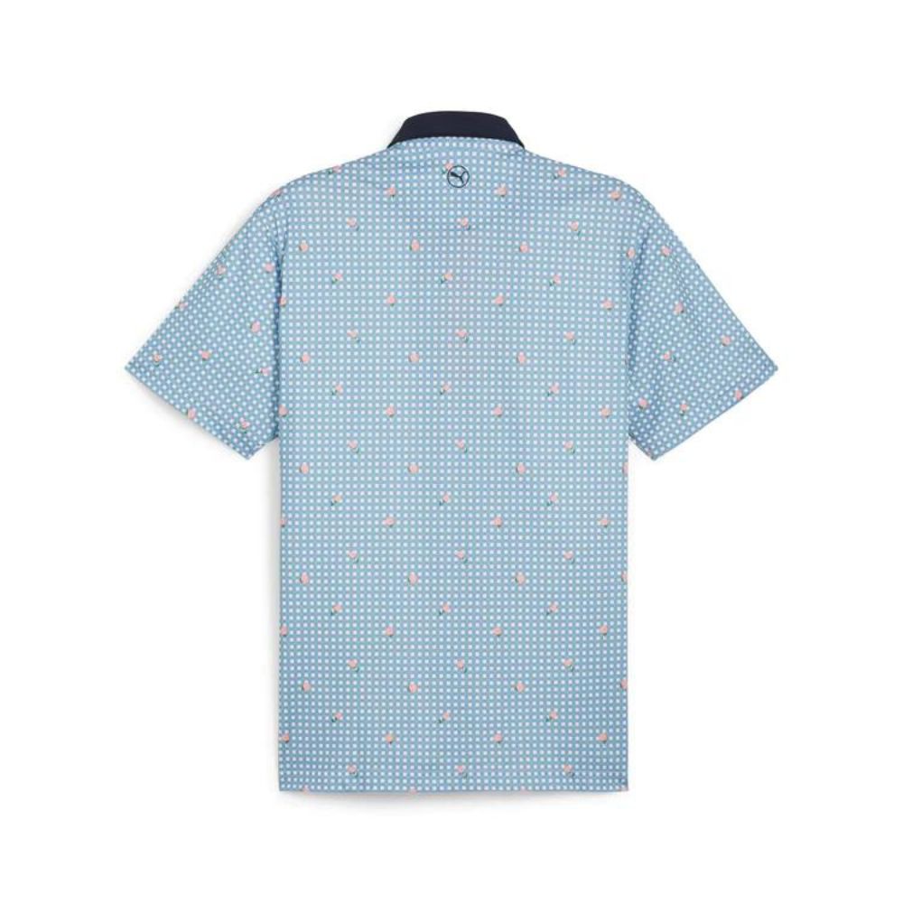 Puma Men's Pique Gingham Golf Polo