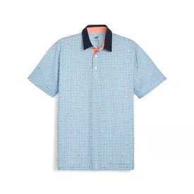 Puma Men's Pique Gingham Golf Polo