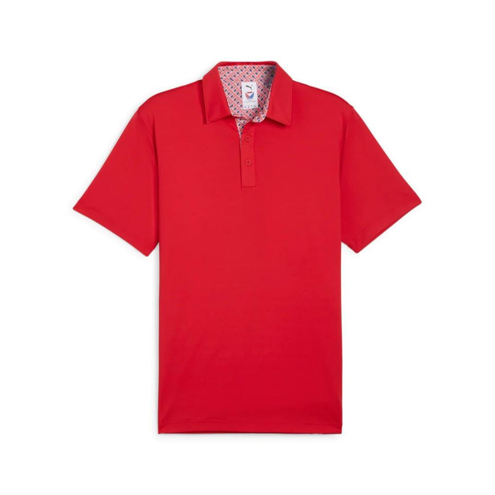 Puma Men's Volition Flag Trim Golf Polo