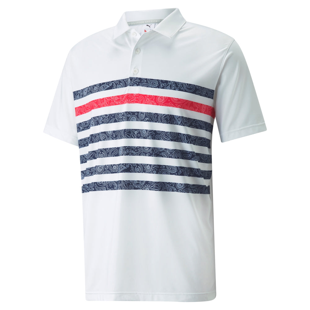 Puma Men's Volition Paisley Stripe Golf Polo 2022 (On-Sale)