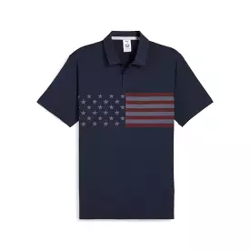 Puma Men's Volition Stars & Bars Golf Polo