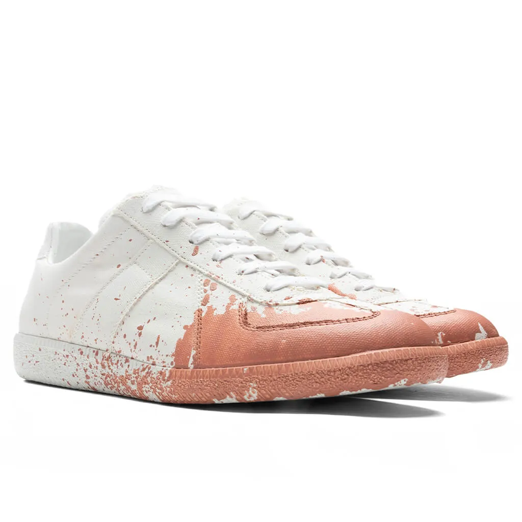 Replica Paint Splatter Sneakers - White/Coquille