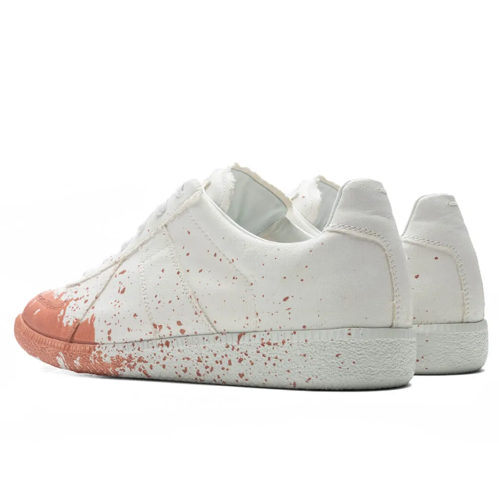 Replica Paint Splatter Sneakers - White/Coquille