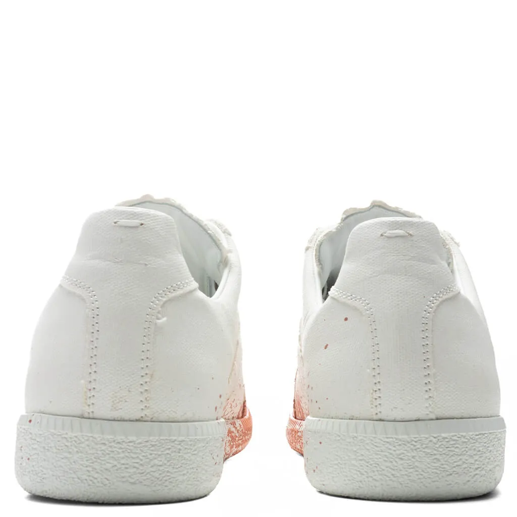 Replica Paint Splatter Sneakers - White/Coquille