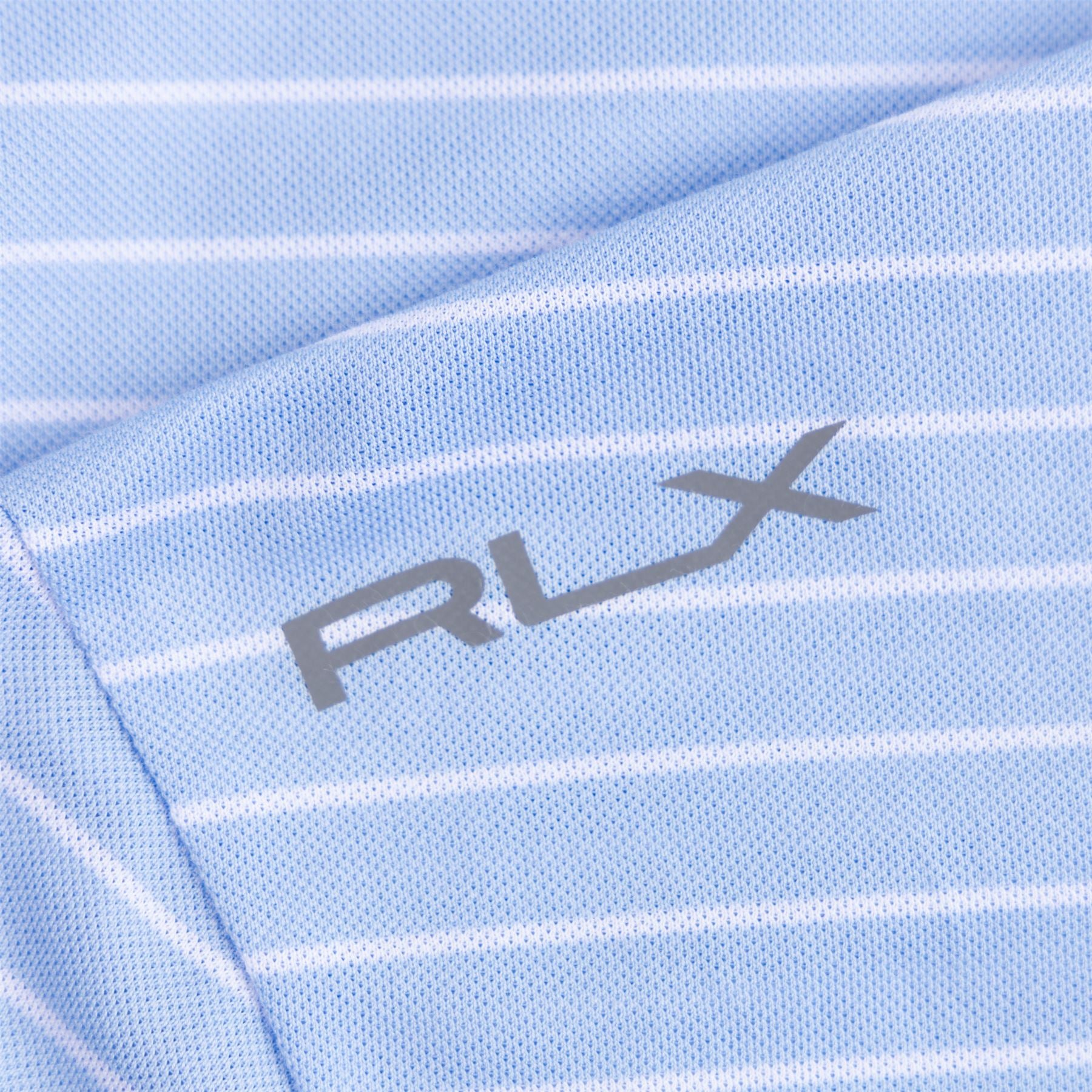 RLX Tailored Fit Tour Pique Stripe Polo Blue/White - SS24