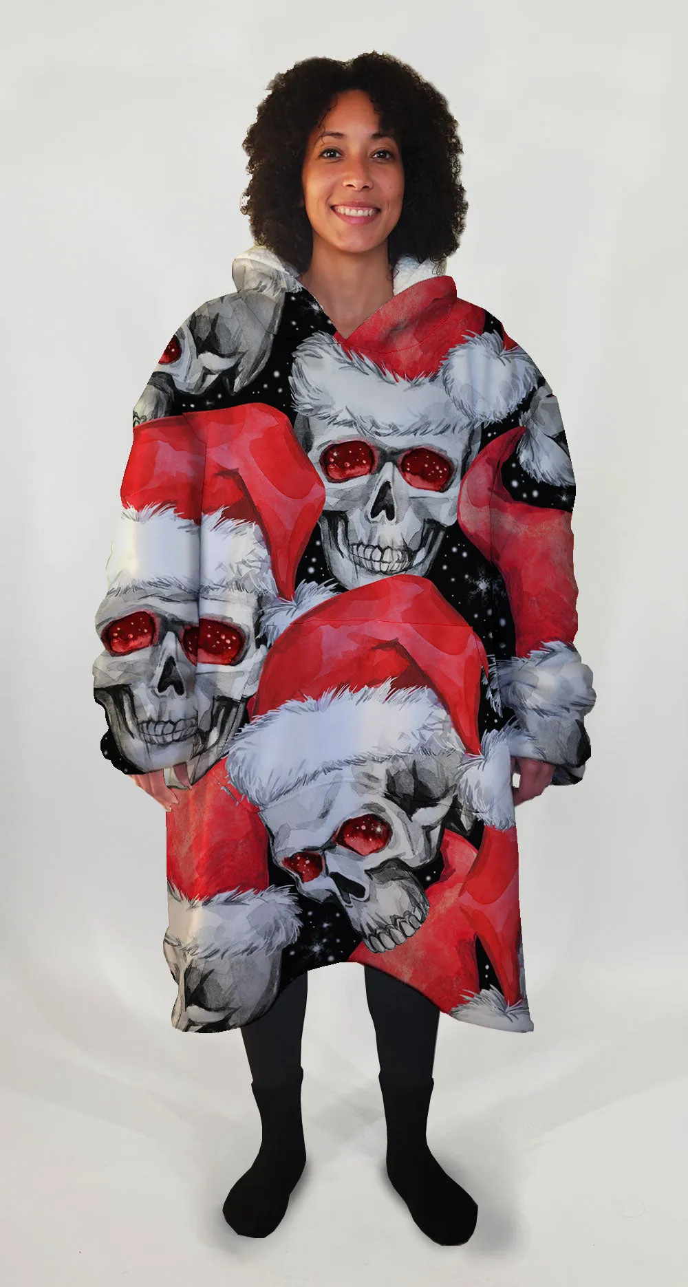 Santa Skulls Big Hoodie