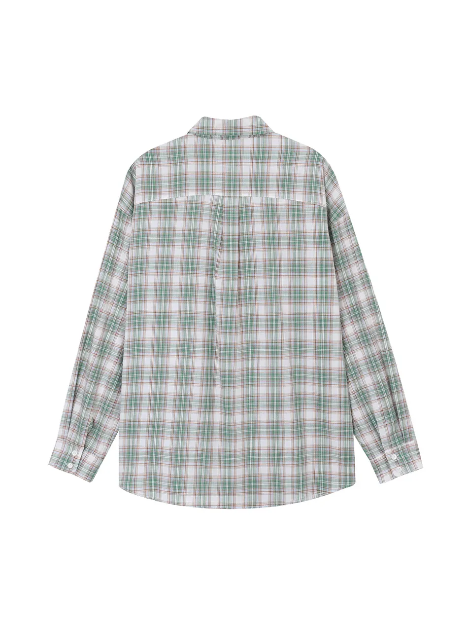 SETUP-EXE  |●SETUP-EXE● OVER CHECK SHIRT (2color)