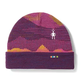 Smartwool Purple Iris Mountain Scape Kids Cuffed Beanie