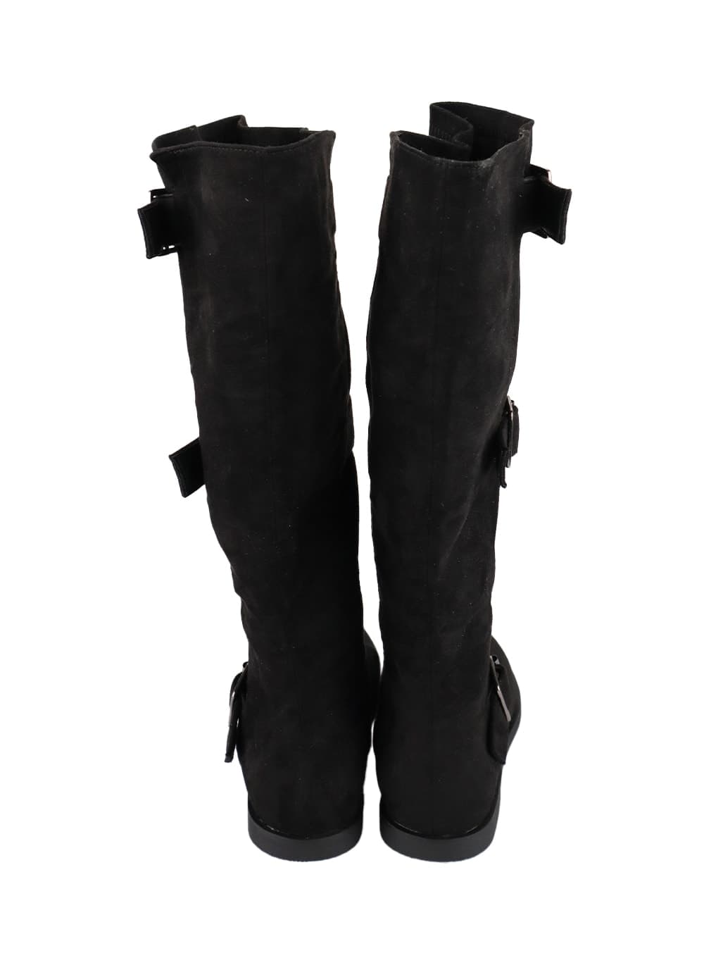 Suede Buckled Boots IA417