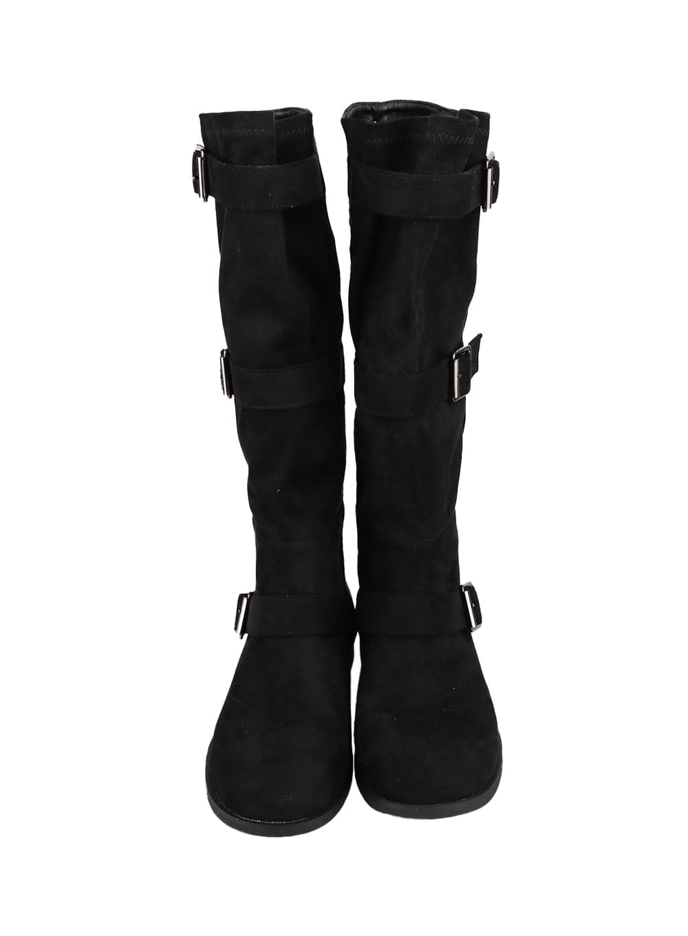 Suede Buckled Boots IA417