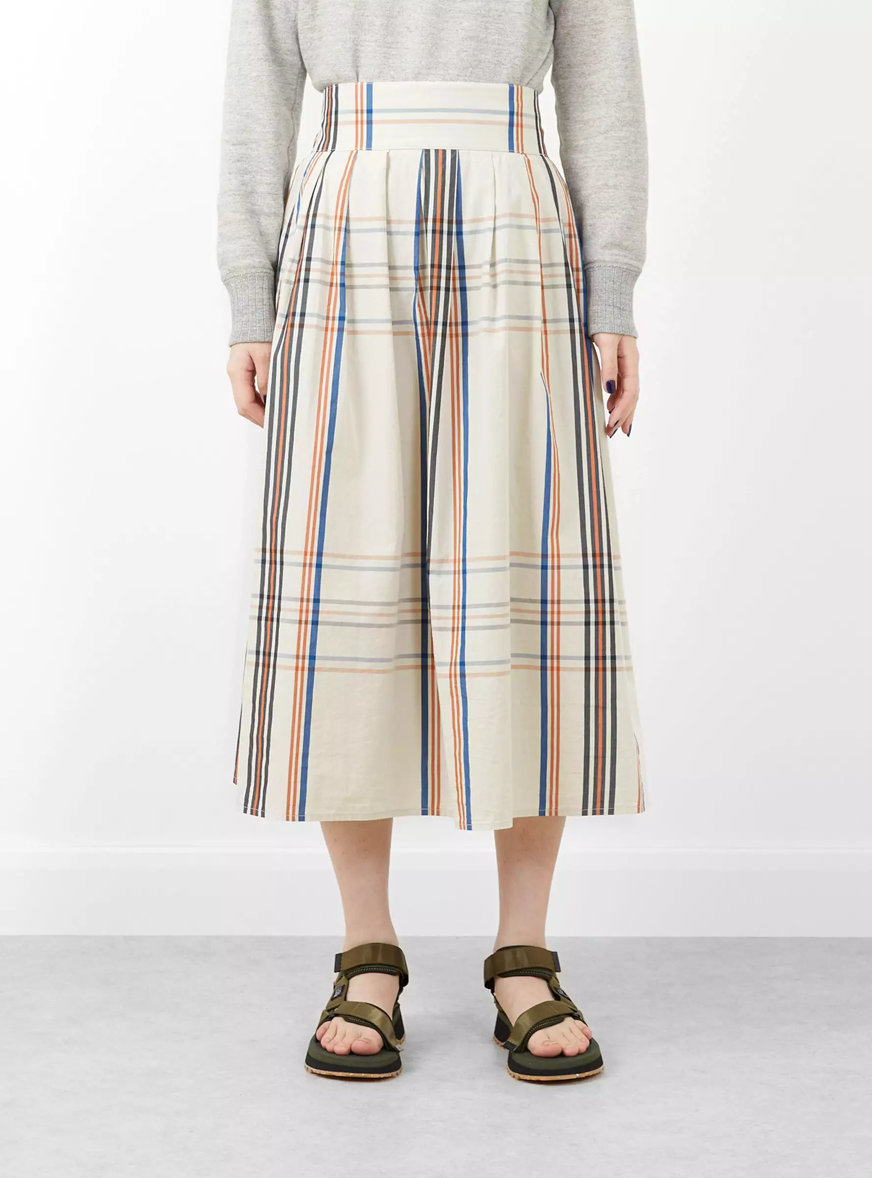 Tartan Skirt Off White