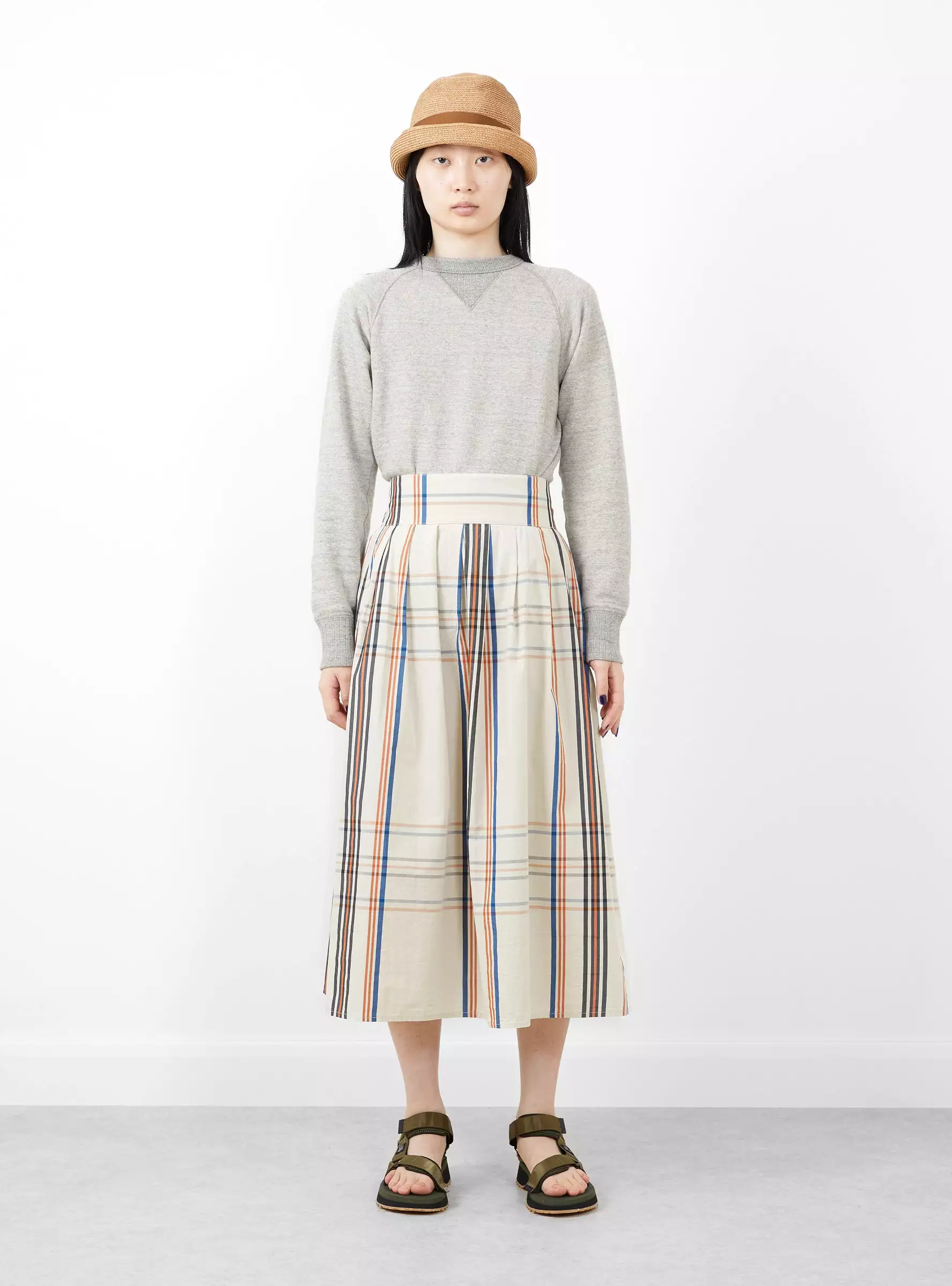 Tartan Skirt Off White