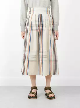 Tartan Skirt Off White