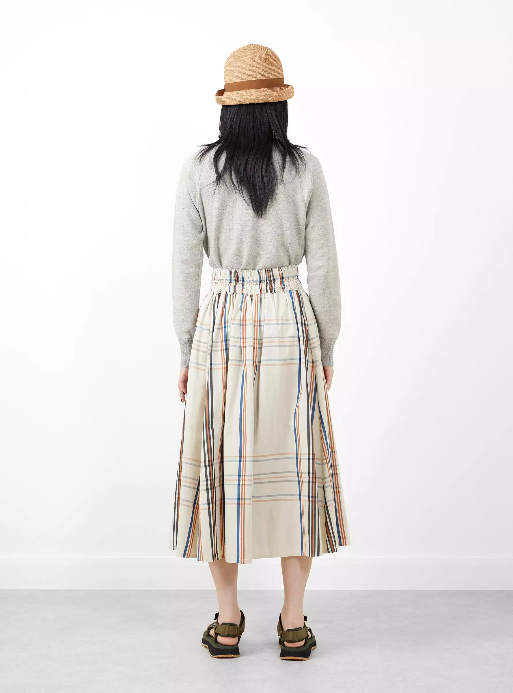 Tartan Skirt Off White