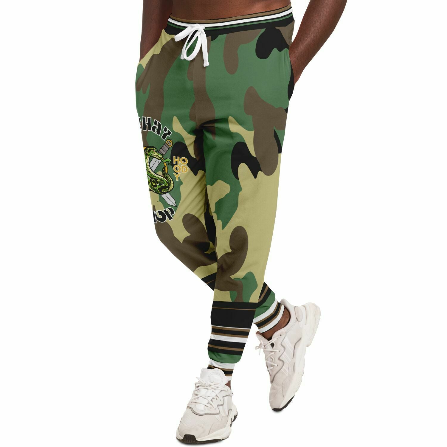 THS Snake Bite Fleece Joggers in Green Camo