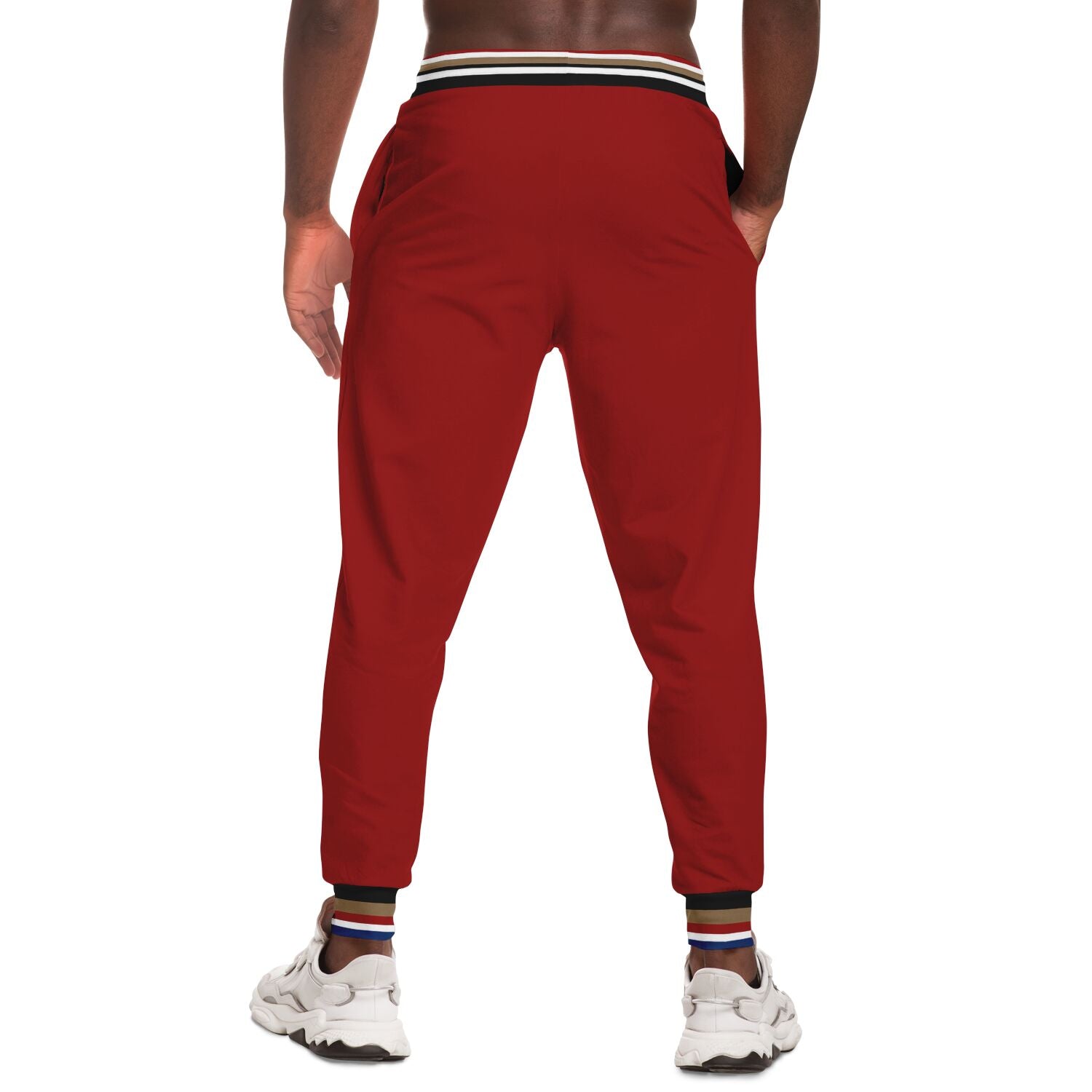 THS Snake Bite Fleece Joggers in Red