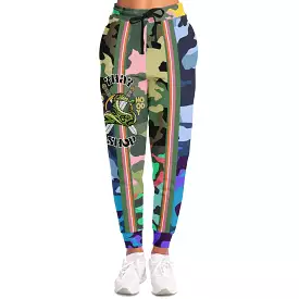 THS Snake Bite Patchwork Camo Stretch Poly Eco-Poly Joggers