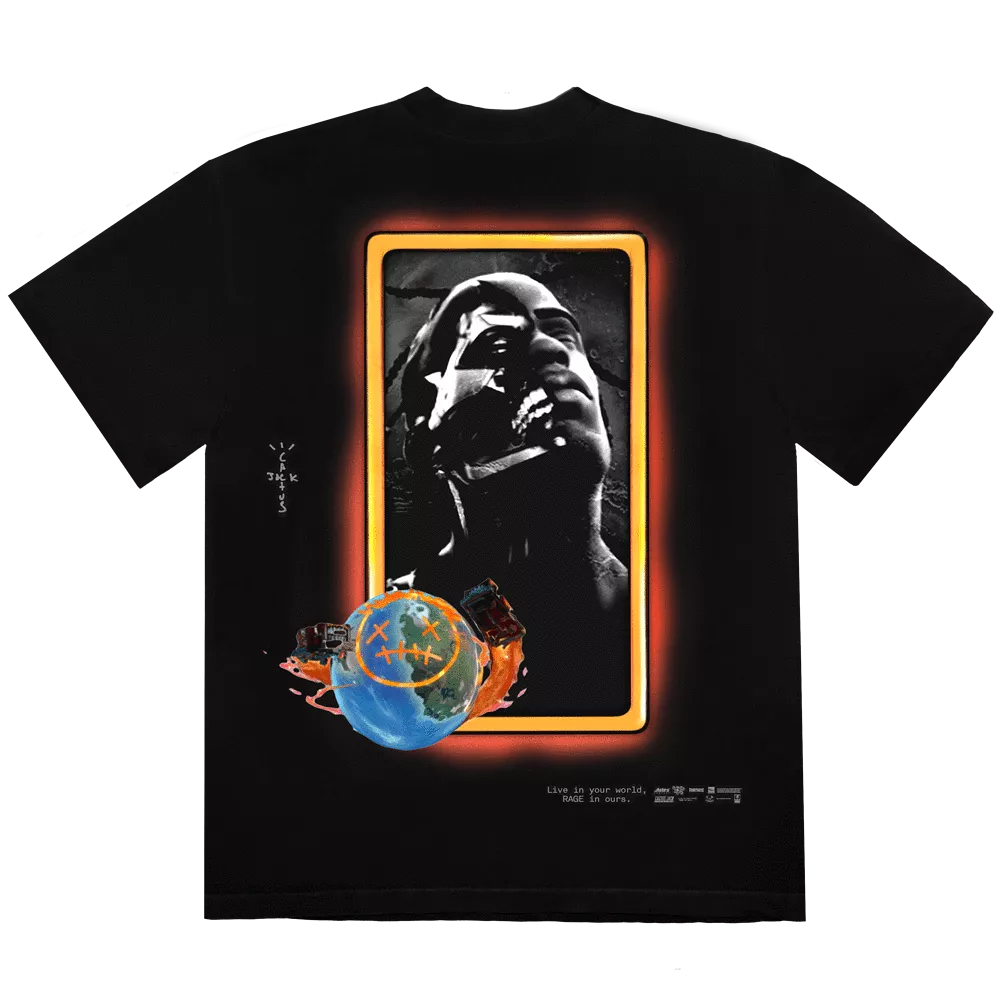 Travis Scott Astro Portrait T-shirt Black