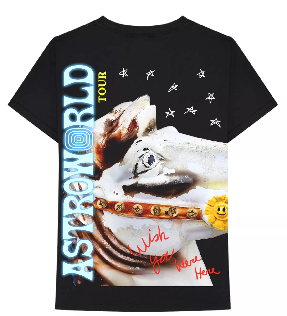 Travis Scott Astroworld Tour Launch T-shirt Black