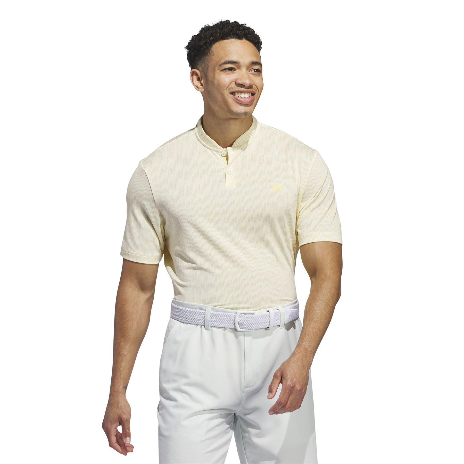 Ultimate365 Sport Stripe Regular Fit Polo Ivory - SS24