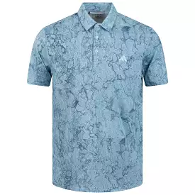 Ultimate365 Sun Energy Printed Polo Semi Flash Aqua - W23