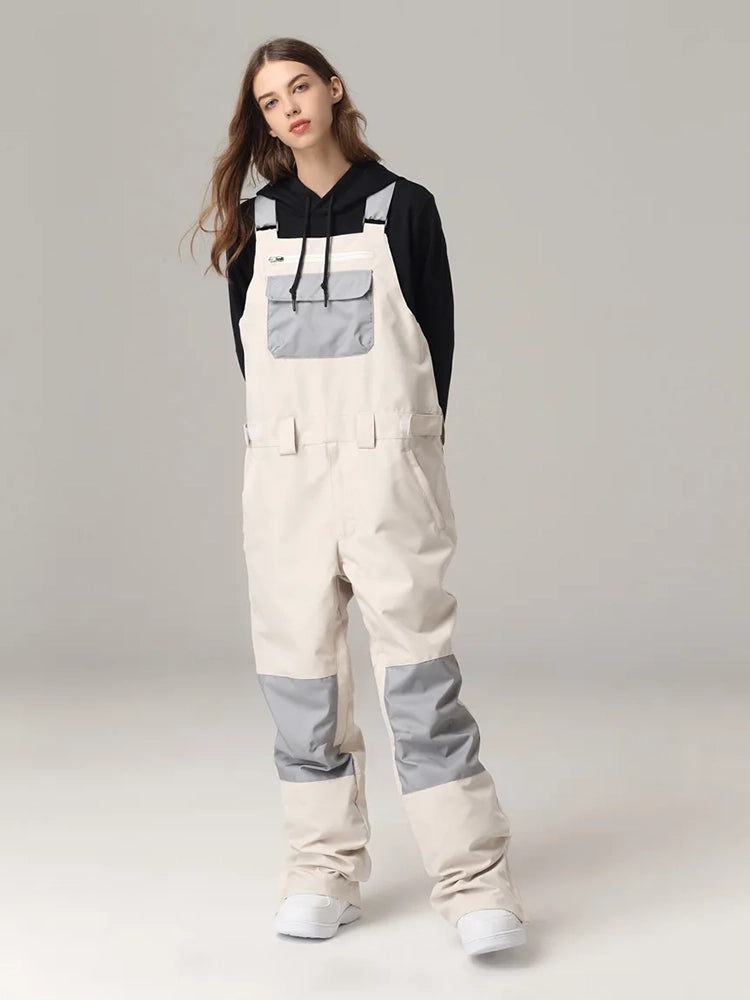 Unisex Ski Pant Overalls Mens Womens Ski Jumpsuit Winter Windproof Waterproof Skiing Snowboarding Woman Snow Pants