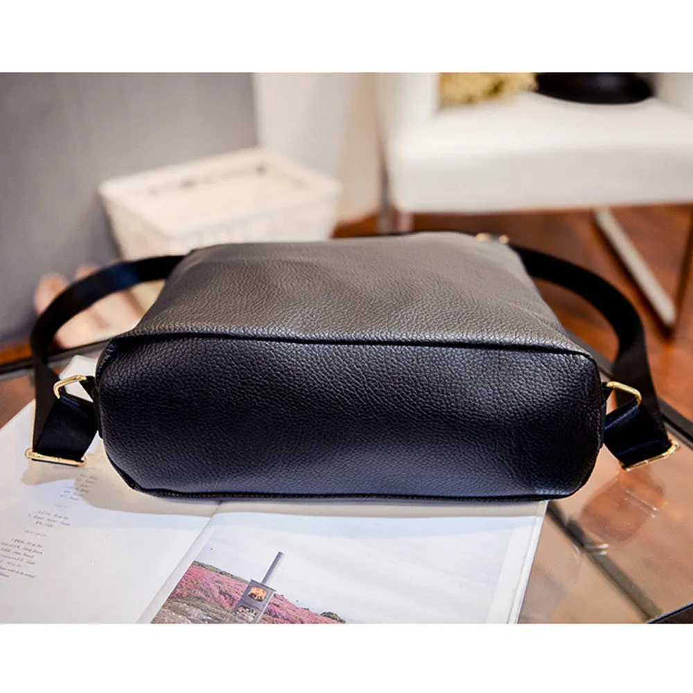 Women Crossbody Shoulder Bag Messenger Bags School Bag Black Leather Women's Hbag Designer Clutch Bolsas