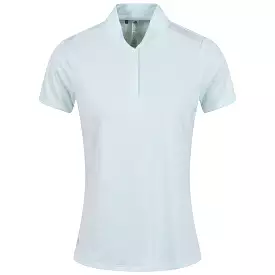 Womens Essentials Dot Polo White/Semi Flash Aqua - W23