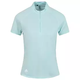 Womens Textured Polo Semi Flash Aqua - W23