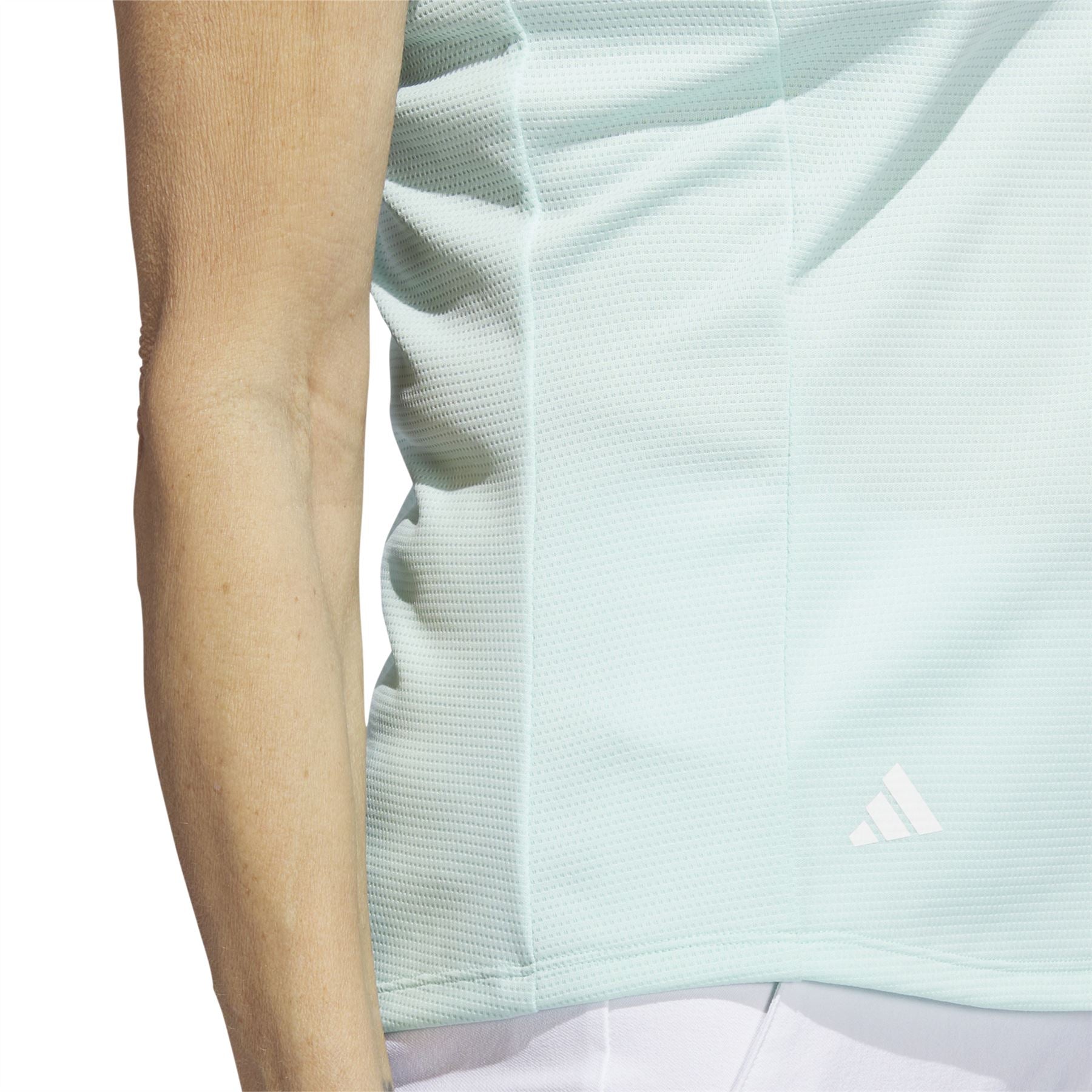 Womens Textured Polo Semi Flash Aqua - W23