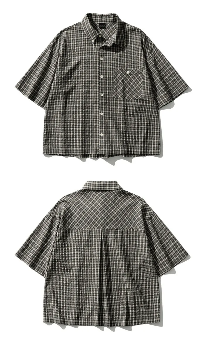 WV PROJECT  |[WV PROJECT]★24SS★NOVEL CHECK SHORT SLEEVE SHIRT