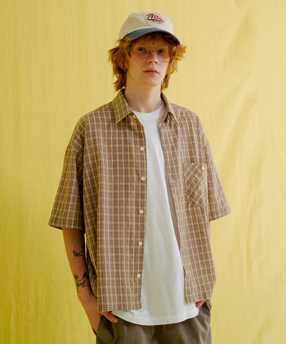 WV PROJECT  |[WV PROJECT]★24SS★NOVEL CHECK SHORT SLEEVE SHIRT